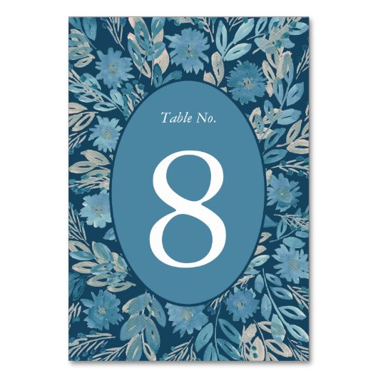 Bloei Waterverf Schilderij Tafelnummer (Voorkant)