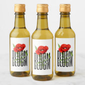 bloei wijn etiket (Flessen)