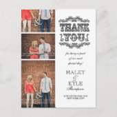  Bloei Wit Dank u Foto Post Kaart (Voorkant)