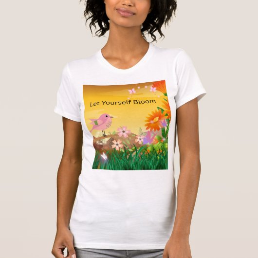 Bloei Zelf – Natuur-Inspiratie T-shirt (Voorkant)