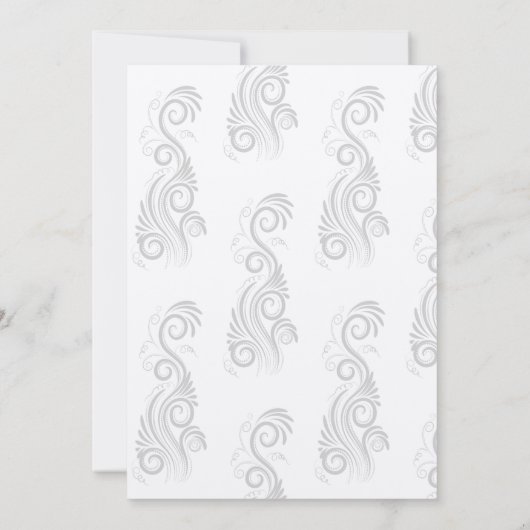  Bloei Zwart Monogram Huwelijk Save The Date (Achterkant)