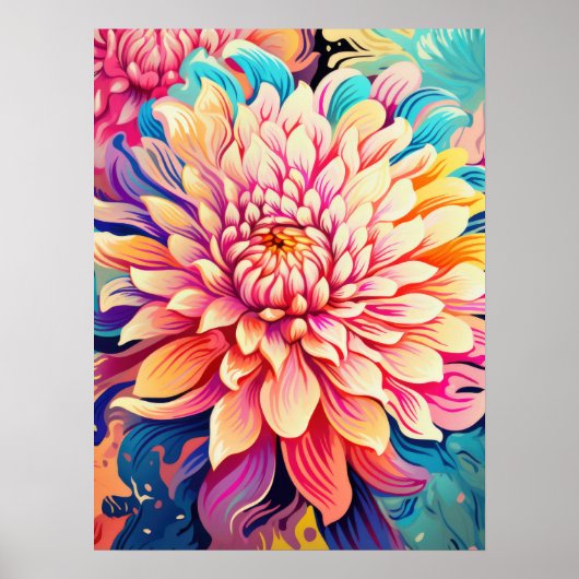 bloeibloem poster (Voorkant)