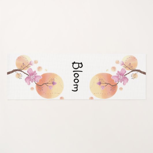 bloeibloem yogamat (Voorkant (horizontaal))