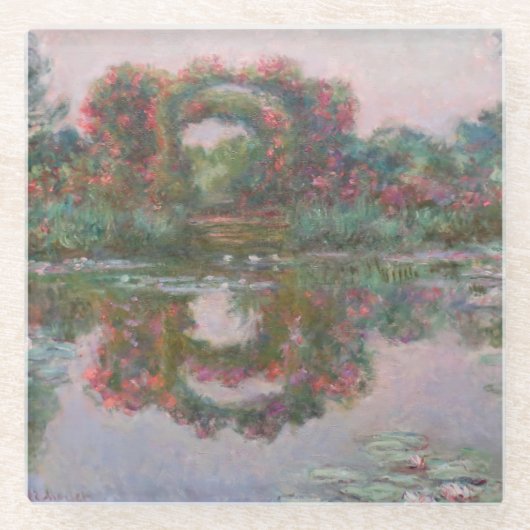 Bloeibogen, Giverny - Claude Monet - C1913 Glazen Onderzetter (Voorkant)