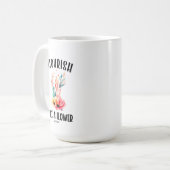 Bloeien als een bloem Psalm 103:15 Koffiemok (Voorkant links)