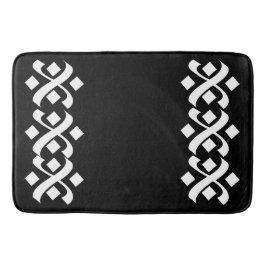 Bloeien Elegant Zwart-wit Badmat