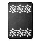 Bloeien Elegant Zwart-wit Badmat (Voorkant Verticaal)