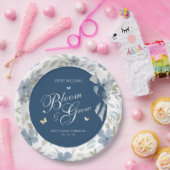 Bloeien en groeien Baby shower Papieren Bordje (Feest)