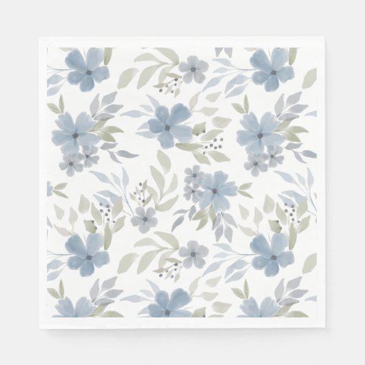 Bloeien en groeien Baby shower Servet (Voorkant)