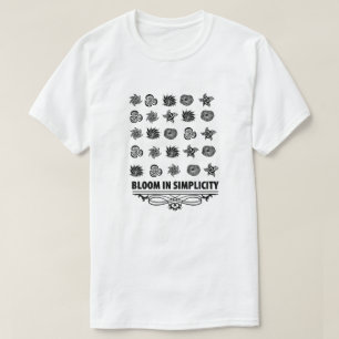 Bloeien in eenvoud t-shirt