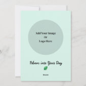 Bloeien in je dag feestdagenkaart (Achterkant)