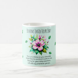 Bloeien in je dag koffiemok