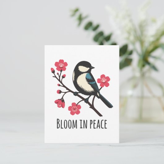 Bloeien in vrede briefkaart (Staand voorkant)