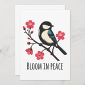 Bloeien in vrede kaart (Voorkant / Achterkant)