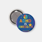 Bloeien met ADHD * ADHD Geweldige" Magneet (Voorkant / Achterkant)