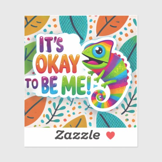 Bloeien met ADHD * Het is OK voor mij! Sticker (Vel)