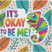 Bloeien met ADHD * Het is OK voor mij! Sticker (Voorkant)