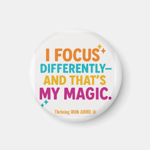 Bloeien met ADHD * "Ik focus me anders" Magneet