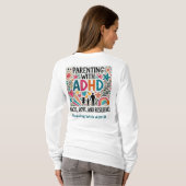 Bloeien met ADHD T-shirt (Achterkant volledig)