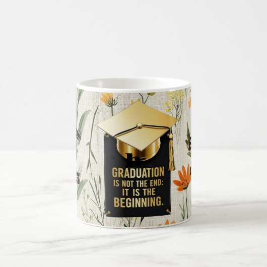 bloeien met afstuderen koffiemok (Center)