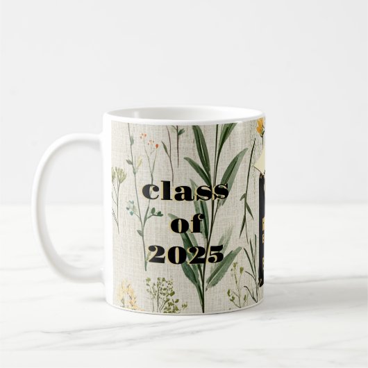 bloeien met afstuderen koffiemok (Links)