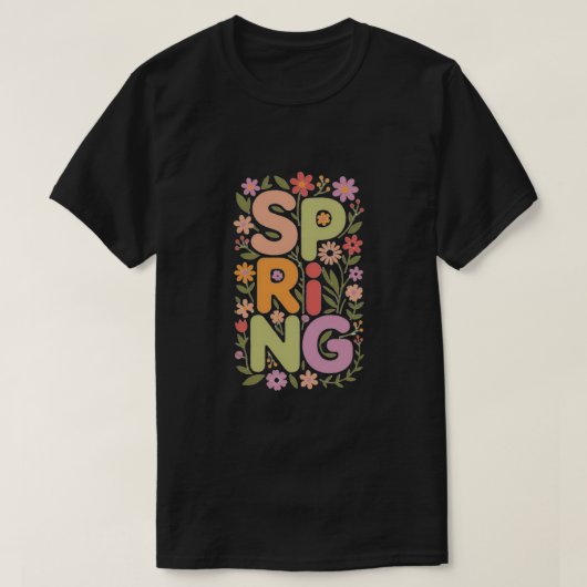 Bloeien met de lente t-shirt (Design voorkant)