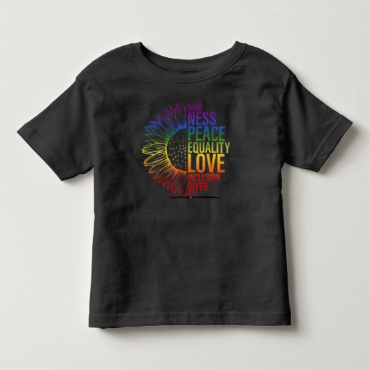 Bloeien met eenheid kinder shirts (Voorkant)