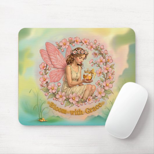 Bloeien met Grace Mousepad Muismat (Met muis)