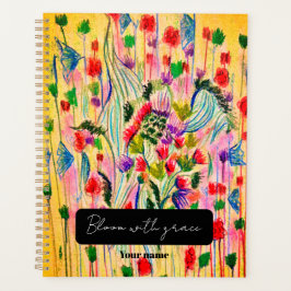 Bloeien met gratie | Kleurrijke Floral Spiral Plan Planner