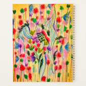 Bloeien met gratie | Kleurrijke Floral Spiral Plan Planner (Achterkant)