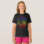 Bloeien met harmonie t-shirt (Voorkant volledig)