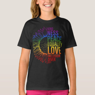Bloeien met harmonie t-shirt