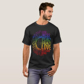 Bloeien met harmonie t-shirt (Voorkant volledig)