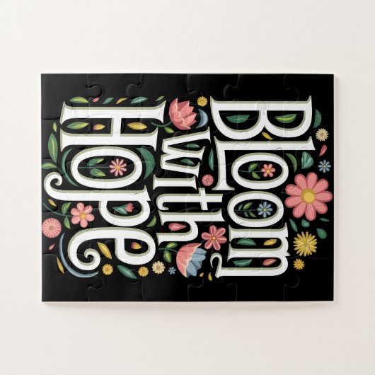 Bloeien met hoop legpuzzel (Horizontaal)