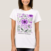 Bloeien met hoop op Alzheimer T-shirt (Voorkant)