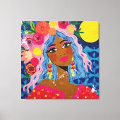 Bloeien onder de zon canvas afdruk (Voorkant)