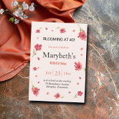 Bloeien op 40 - Bloemenverjaardag Kaart