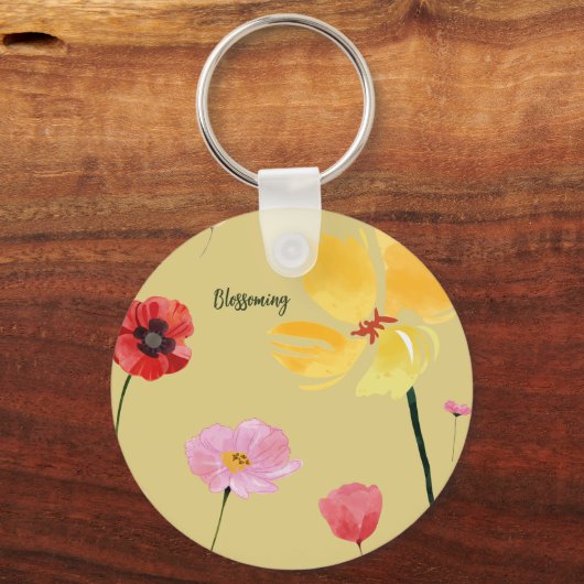 bloeien sleutelhanger (Achterkant)