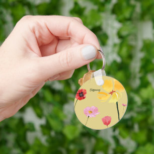 bloeien sleutelhanger