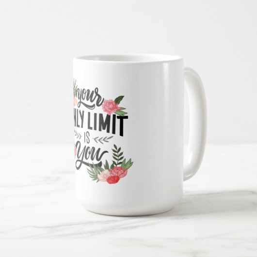 Bloeien voorbij de grenzen van de witte Mok (Voorkant rechts)