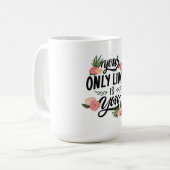 Bloeien voorbij de grenzen van de witte Mok (Voorkant links)