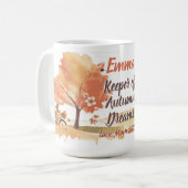 Bloeien waar je geplant bent | Terug naar school m Koffiemok (Voorkant links)