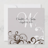 bloeien; zilveren bruiloft kaart (Achterkant)