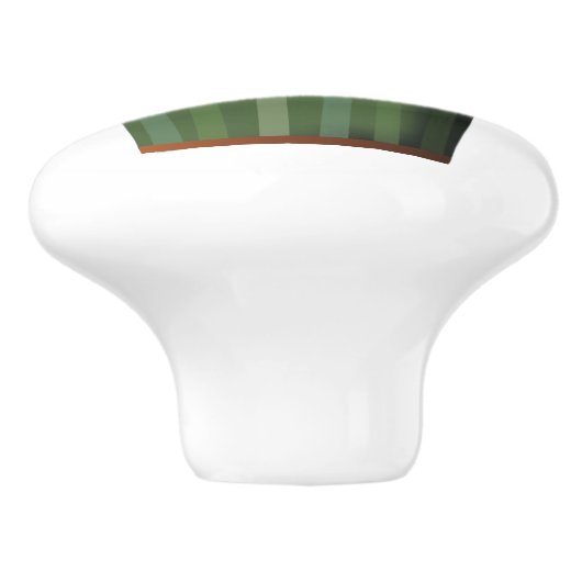 bloeiend aeonium keramische knop (Zijkant)