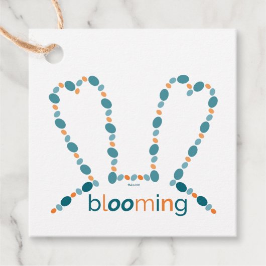 Bloeiend, bloeiend, florece... bedankjes labels (Voorkant)