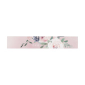 Bloeiend botanisch blozend bloemig huwelijksmonogr uitnodigingen wikkel (Vlak)