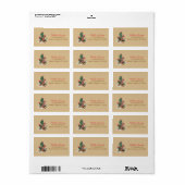 Bloeiend Cactus Adreslabel Etiket (Full Sheet)