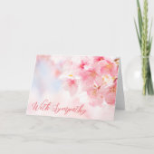 Bloeiend comfort - Blank Sympathie Card Kaart (Voorkant)