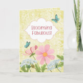 Bloeiend Fabulous! Gele bloementuin  Kaart (Voorkant)
