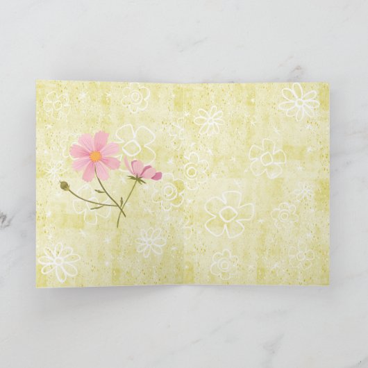 Bloeiend Fantastisch! Gele bloementuin  Kaart (Binnen)